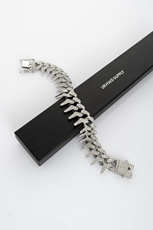 20mm Dangerous Iced Out Cuban Chain Bileklik