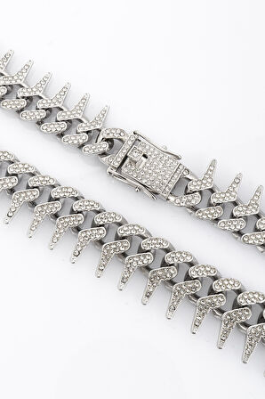 20mm Dangerous Iced Out Cuban Chain Kolye