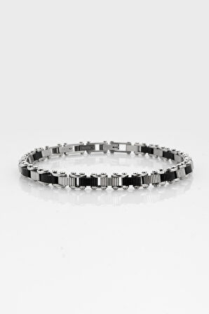 316L Paslanmaz Çelik 5mm Bike Chain Erkek Bileklik