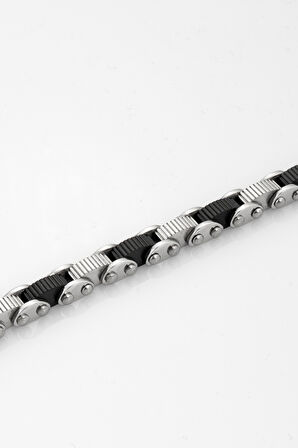 316L Paslanmaz Çelik 5mm Bike Chain Erkek Bileklik