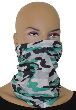 Unisex Kamuflaj Desenli Boru Bandana Boyunluk