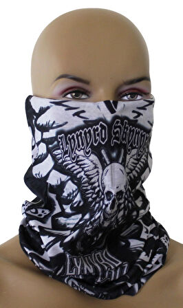 Kurukafa Desenli Unisex Boru Bandana Boyunluk