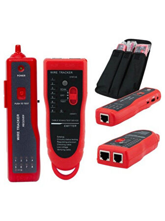 OneTech Test Cihazı Cat5 Cat6 RJ11 RJ45 Telefon Network Elektrik Kablosu Lan Ethernet Ağ Kablosu Bulucu