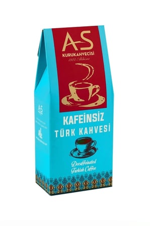 AS Kurukahvecisi - Kafeinsiz Türk Kahvesi 100 Gr. Kutu