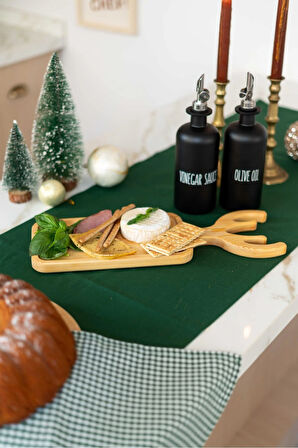 Pamuklu %100 Keten Runner YEŞİL