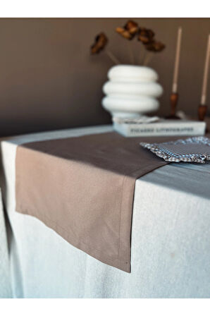 Sienna Keten Runner Kahverengi