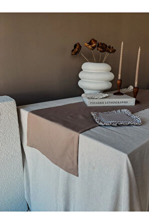 Sienna Keten Runner Kahverengi