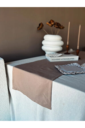 Sienna Keten Runner Kahverengi