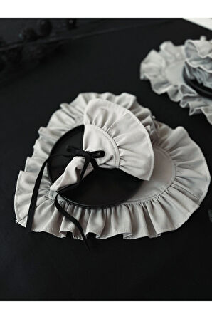 Moonlit Keten Kumaş Fırfırlı Peçete 2 adet