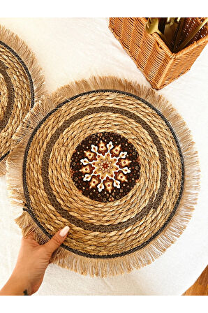 Doğal Hasır 2Lİ Amerikan Servis/Supla/Sunum