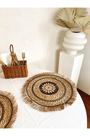 Doğal Hasır 2Lİ Amerikan Servis/Supla/Sunum