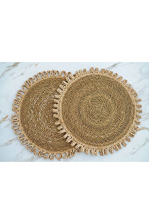 Doğal Hasır 2Lİ Amerikan Servis/Supla/Sunum