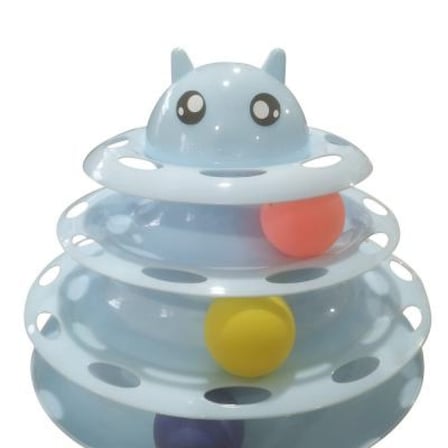 Özel Üretim Merak Zihin Petshop Kedi Oyuncağı Kedi Başlıklı 3 Katlı