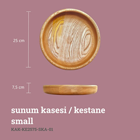 Sunum Kasesi Kestane Small