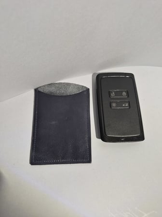 Gogo Renault Uyumlu Hakiki Deri Anahtar Kılıfı Lacivert