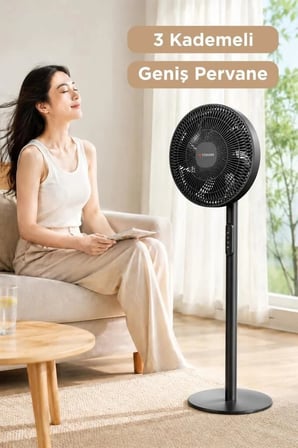 Özel Üretim Pratik Serinletme Vantilatör SF01 Siyah 14 Inc 45W