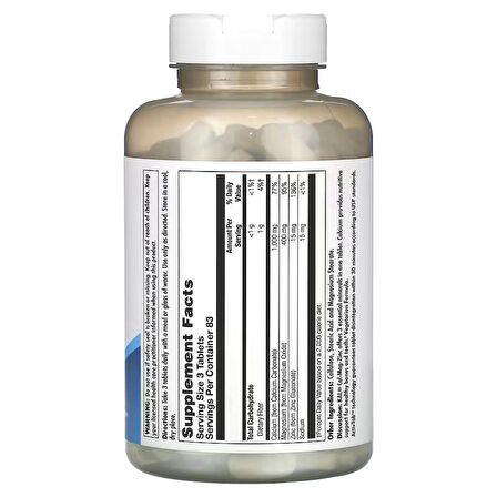 KAL Calcium Magnesium Zinc Çinko High Potency Strong Bone Health 250 Tablet