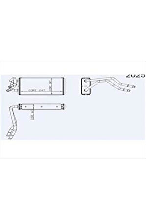 0288922AB-KALORİFER Radyatörü Transıt V347 Ac 247X147X42 2 Sıra Alb Sistem
