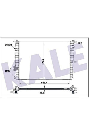 Radyatör Renault Fluence 1.6 Benzinli 1 Sıra Alb Sistem