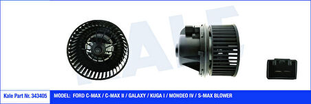 KALE Kalorifer Motoru 12v Focus 3 04-12 Cmax 03-07 Galaxy-Kuga I-Mondeo Iv 07-14 -Sm