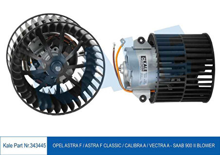 KALE Kalorifer Motoru 12v Opel Astra F-Astra F Classiç -Calıbra A-Vectra A-Saab 900 I