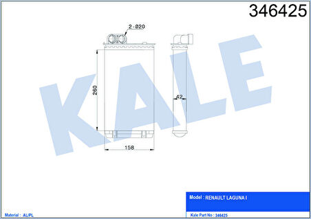 KALE Kalorifer Radyatörü Lgn I 95-01 260x157
