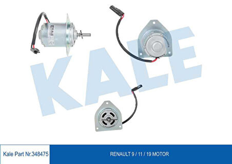 KALE Fan Motoru Tek Motor R9-11-R19 Benz. Kablolu