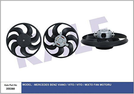 KALE Fan Motoru Mercedesvıano-Vıto-Vıto-Mıxto Fan Motor