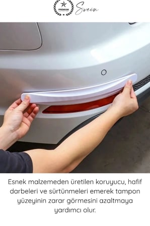 #TamponKoruma Esnek Darbe Emici Oto Stil Çizilme Önleyici Araba Tampon Koruyucu Karbon Desenli Siyah Yapışkanlı Tampon Çıta Köşe Koruyucu Oto Aksesuar Evrensel Araç Koruma Bandı