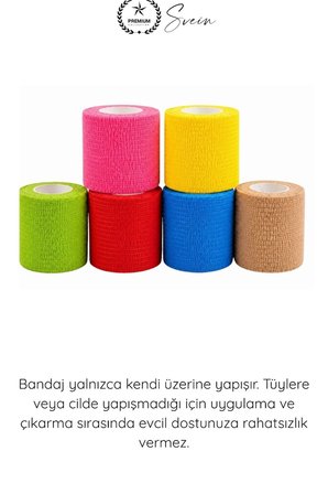 #PatiBandaj Esnek Yara Koruyucu Bakım Su Geçirmez Kendinden Yapışkanlı Kedi Köpek Pati Bandajı Veteriner Sargı Bandı Elastik Tüy Yapışmayan İlk Yardım Koruyucu Bandaj 4.5 Metre