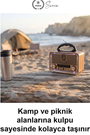 #NostaljikRadyo Solar Panelli Retro FM Radyo Bluetooth Hoparlör Şarjlı LED Fenerli USB TF Kart MP3 Çalar AUX Girişli Ahşap Görünümlü Taşınabilir Kamp Müzik Kutusu Dekoratif Hediyelik Eski Tip Antenli