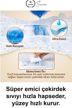 #KöpekBezi XXSmall Beden Köpek Kedi Külot Bez 1-3 kg Ultra Emici Hızlı Kuruyan Sızdırmaz Cırtlı Elastik Bantlı Nefes Alabilir Yavru Yaşlı Evcil Hayvan Hijyenik Tek Kullanımlık İdrar Kaçırma Koruyucu