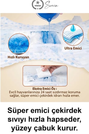 #KöpekBezi XSmall Beden Evcil Hayvan Külot Bez 2-4 Kg Ultra Emici Hızlı Kuruyan Sızdırmaz Yavru Kedi Köpek İçin Cırtlı Elastik Nefes Alabilir Tek Kullanımlık Hijyenik Yaşlı Pet İdrar Kaçırma Çözümü