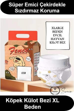 #KöpekBezi Köpek Külot Bezi XLarge XL Beden 18-32 Kg Büyük Irk Evcil Hayvan Ultra Emici Hızlı Kuruyan Sızdırmaz Cırtlı Ayarlanabilir Elastik Bel Nefes Alabilir Yaşlı Tuvalet Eğitimi Hijyen Kilot
