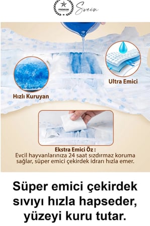 #KöpekBezi Köpek Külot Bezi XLarge XL Beden 18-32 Kg Büyük Irk Evcil Hayvan Ultra Emici Hızlı Kuruyan Sızdırmaz Cırtlı Ayarlanabilir Elastik Bel Nefes Alabilir Yaşlı Tuvalet Eğitimi Hijyen Kilot