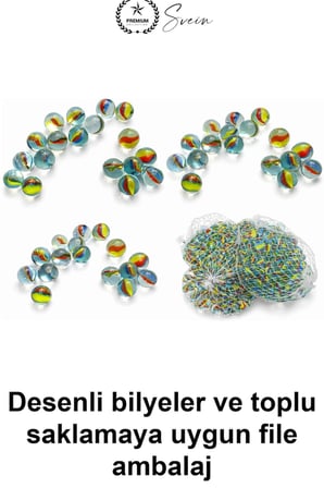 #Misket 100 Adet Renkli Cam Bilye Seti File Paketli Klasik Çocuk Oyunu Nostaljik Sokak Oyuncağı Vazo Akvaryum Süsleme Dekoratif Hobi Malzemesi Desenli Parlak Geleneksel Eğlence Yıkanabilir Hediyelik