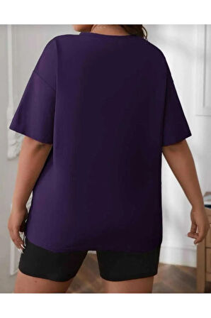 MALKOÇBEY KALP BASKILI OVERSİZE UNİSEX BASİC T-ŞHİRT