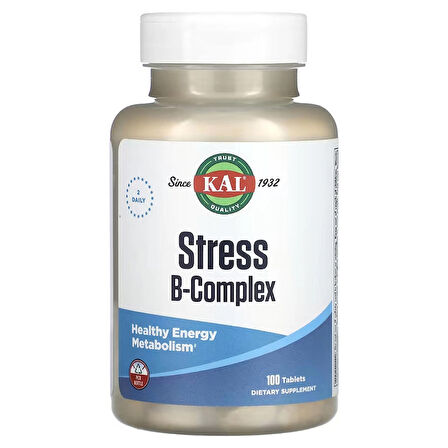 KAL Stress B Complex Vitamin B Complex Energy Stress Choline İnositol 100 Tablet