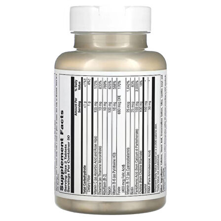 KAL Stress B Complex Vitamin B Complex Energy Stress Choline İnositol 100 Tablet