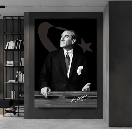 Mustafa Kemal Atatürk Kanvas Tablo