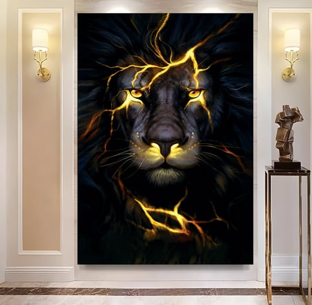 Aslan Kanvas Tablo