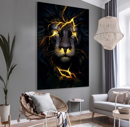 Aslan Kanvas Tablo