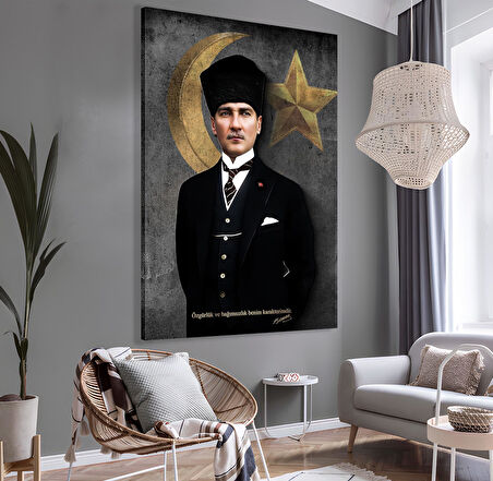 Mustafa Kemal Atatürk Kanvas Tablo