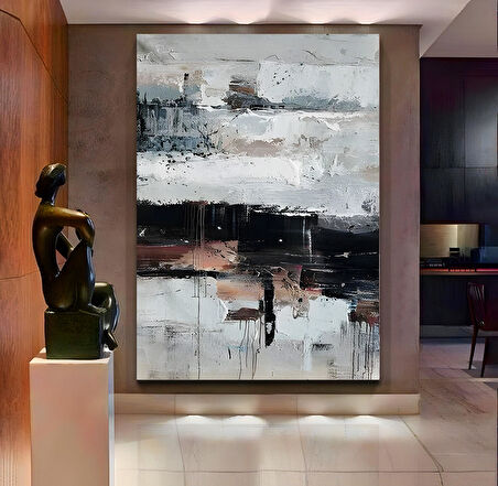 Soyut Desen Kanvas Tablo