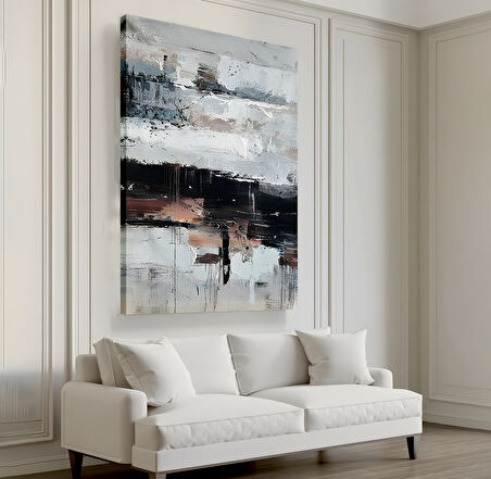 Soyut Desen Kanvas Tablo