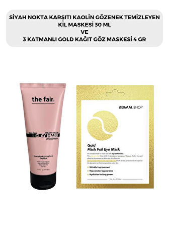  the fair. Gözenek Temizleyen Kil Maskesi 30 ml ve Dermal 3 Katmanlı Gold Göz Maskesi 4 gr