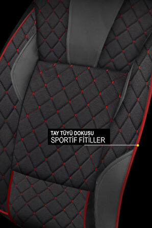 Mitsubishi Town Box Town Box 0.7 I 20v Rx (64 Hp) 2007  UYUMLU T-design Lüks Oto Koltuk Kılıfı Taytüyü Kapitone