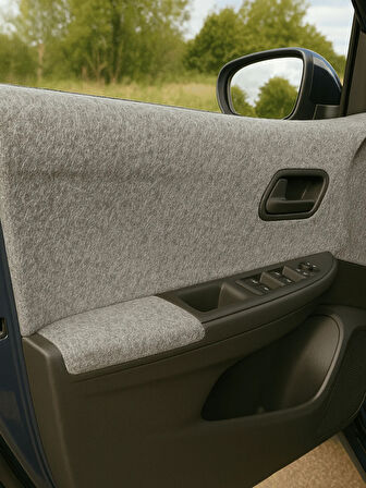 BEYLİNİ Kendinden Yapışkanlı Kapı Kaplaması Keçe Oto Zemin Bagaj Çatı Dayanıklı Uzun Ömürlü Araç Kaplama 3mm Gri