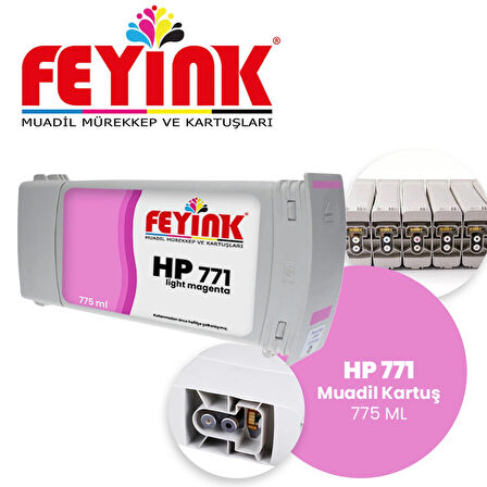 Feyink® Hp 771 Light Magenta (M) Feyink Muadil Kartuş 775ml Designjet Z6200							