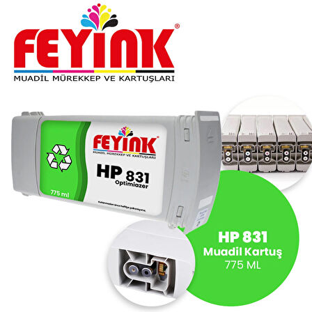 Feyink® Hp Latex 831 Optimizer (OP) Orijinal Mürekkep Dolumlu Feyink Kartuş 775ml 315/330/335/360/365							